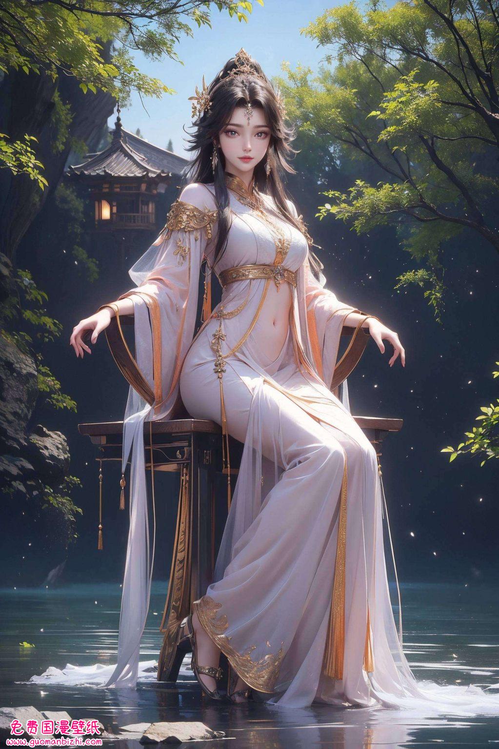 国漫仙逆周紫虹AI绘画素材，古香古色免费壁纸秀，iPhone专属高清壁纸集。