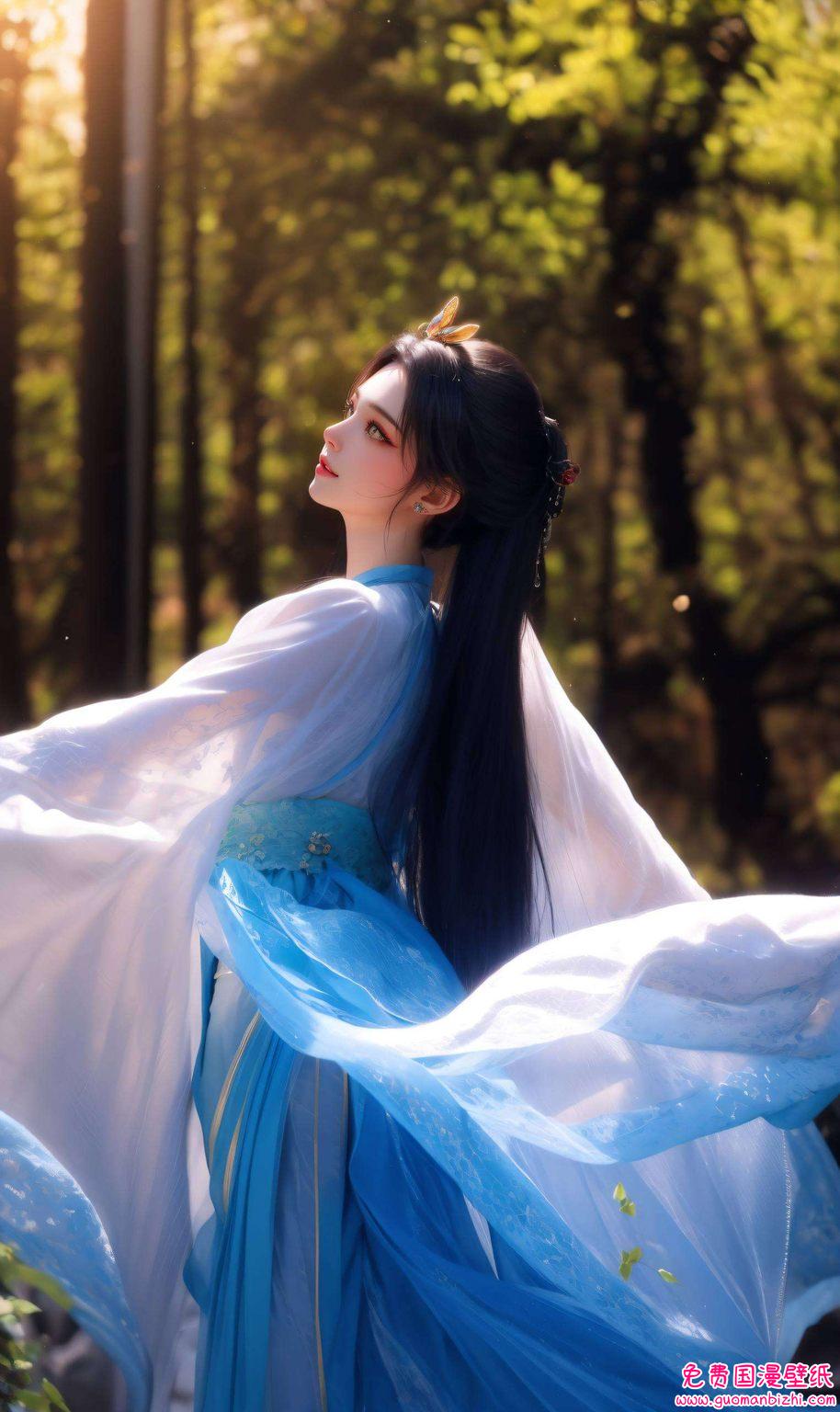 长大后南宫夕儿的AI素材高清壁纸秀，免费锁屏壁纸集锦，iPhone专属