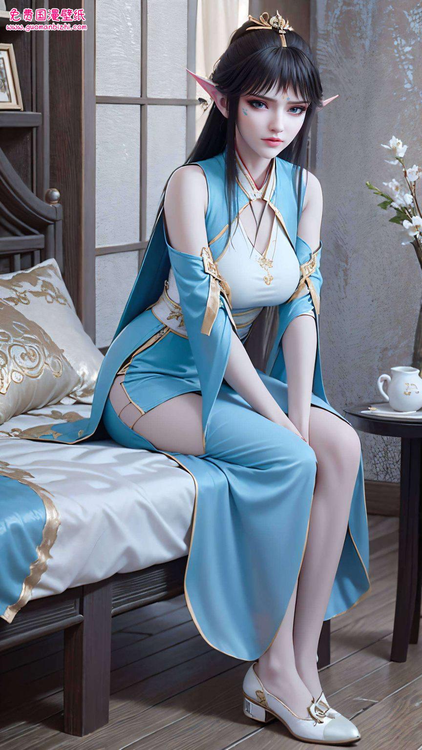 动漫女神凤清儿——AI图例高清壁纸，唯美手机壁纸免费合集，苹果专属