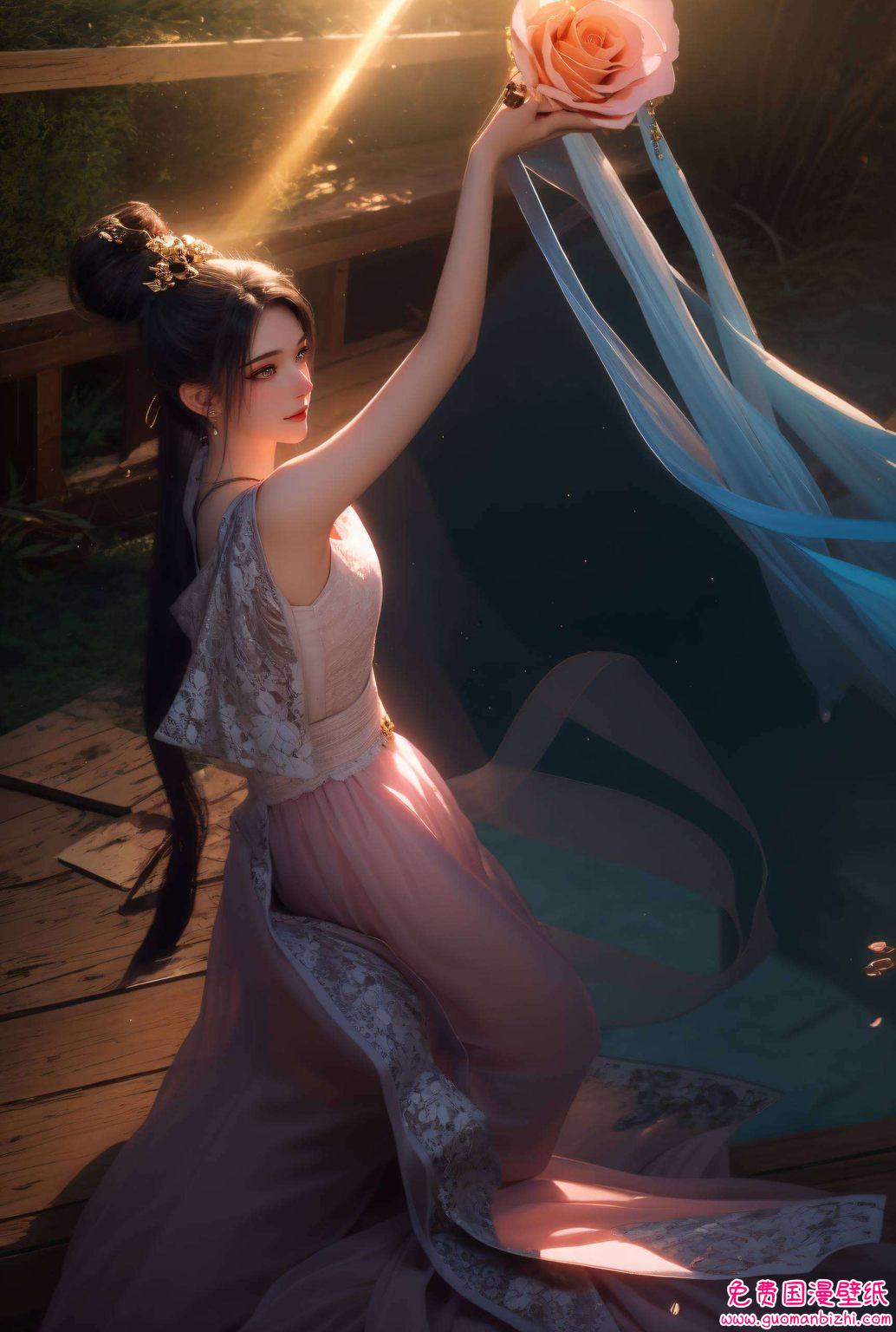 南宫夕儿高清壁纸无水印全屏：AI绘画参考作品，免费壁纸合集，手机锁屏必备