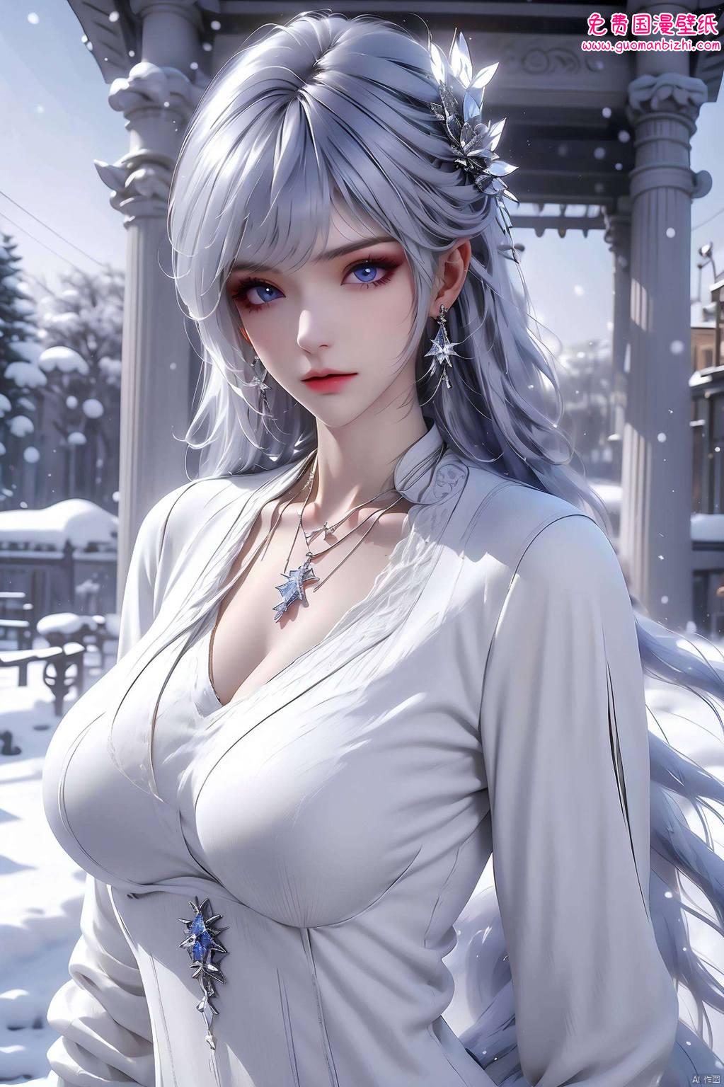 圣采儿AI图片模型，完美像素，1920×1080分辨率iPad壁纸集锦