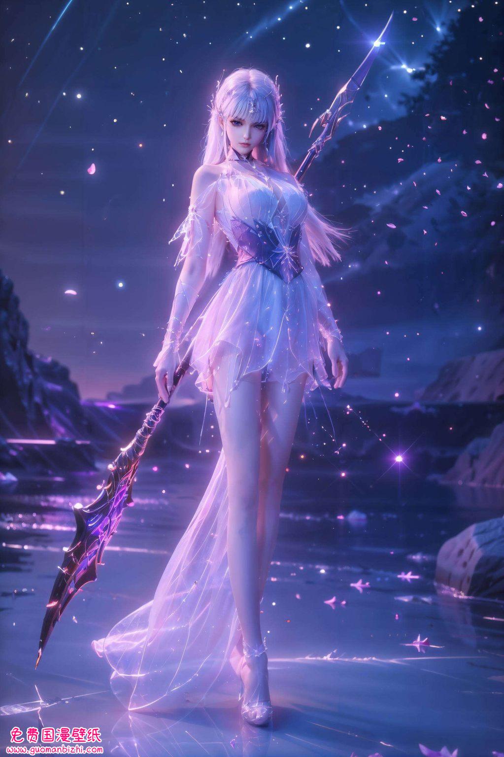 圣采儿的AI图例动漫壁纸头像——安卓宽屏高清壁纸集