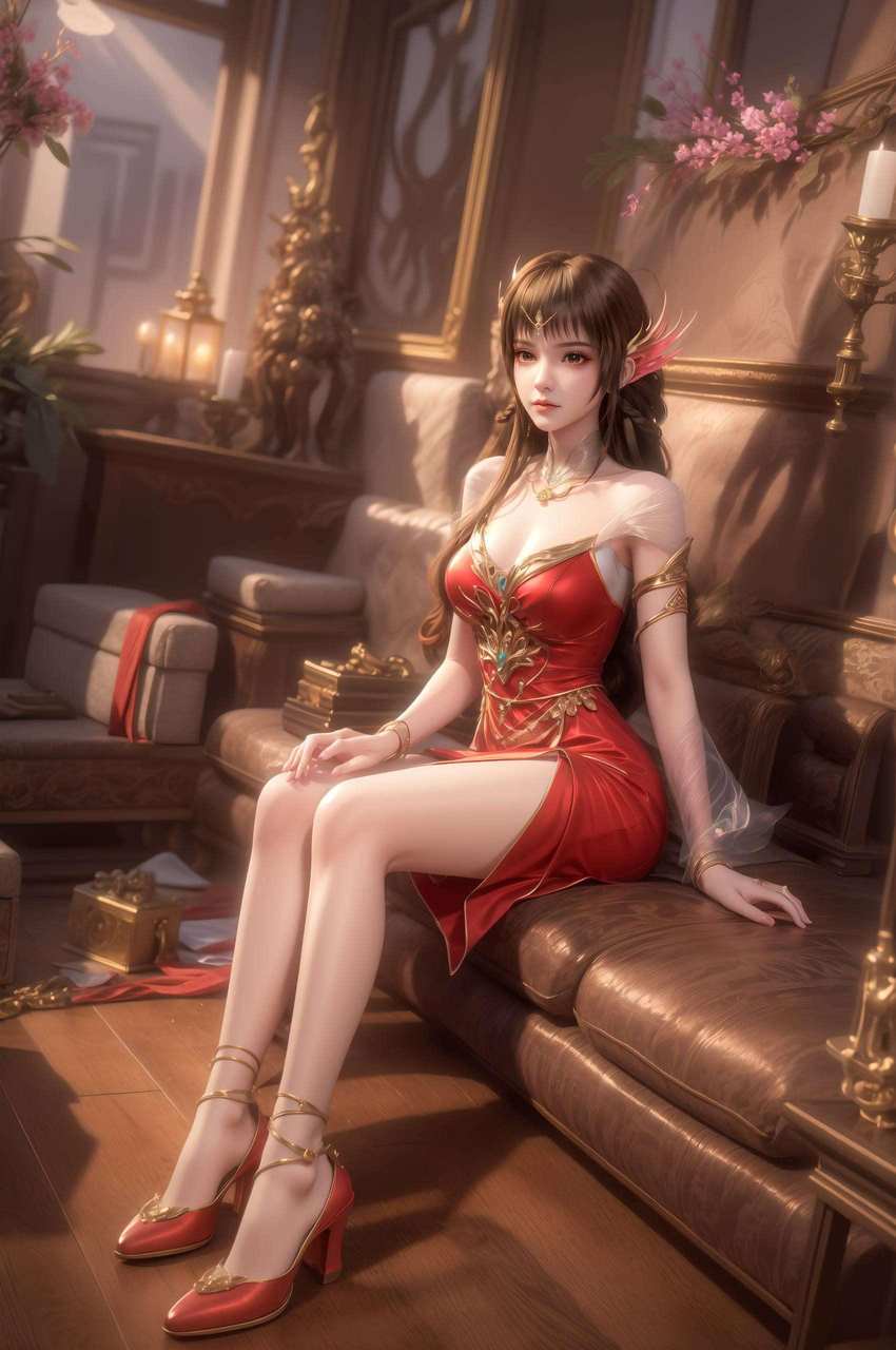 云落生花古装壁纸：绿色免费手机潮图秀