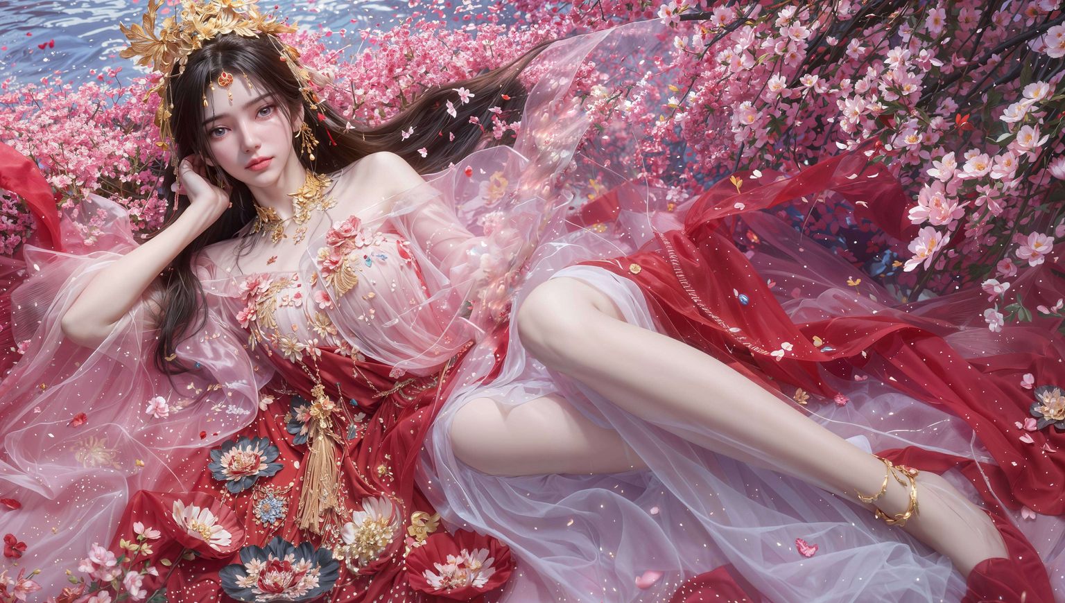 AI壁纸精选，二次元仙逆李慕婉比基尼，高清手机桌面壁纸。