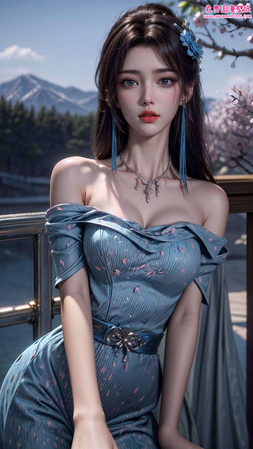 AI创作免费壁纸集——斗破苍穹OL云韵简洁Win10壁纸下载