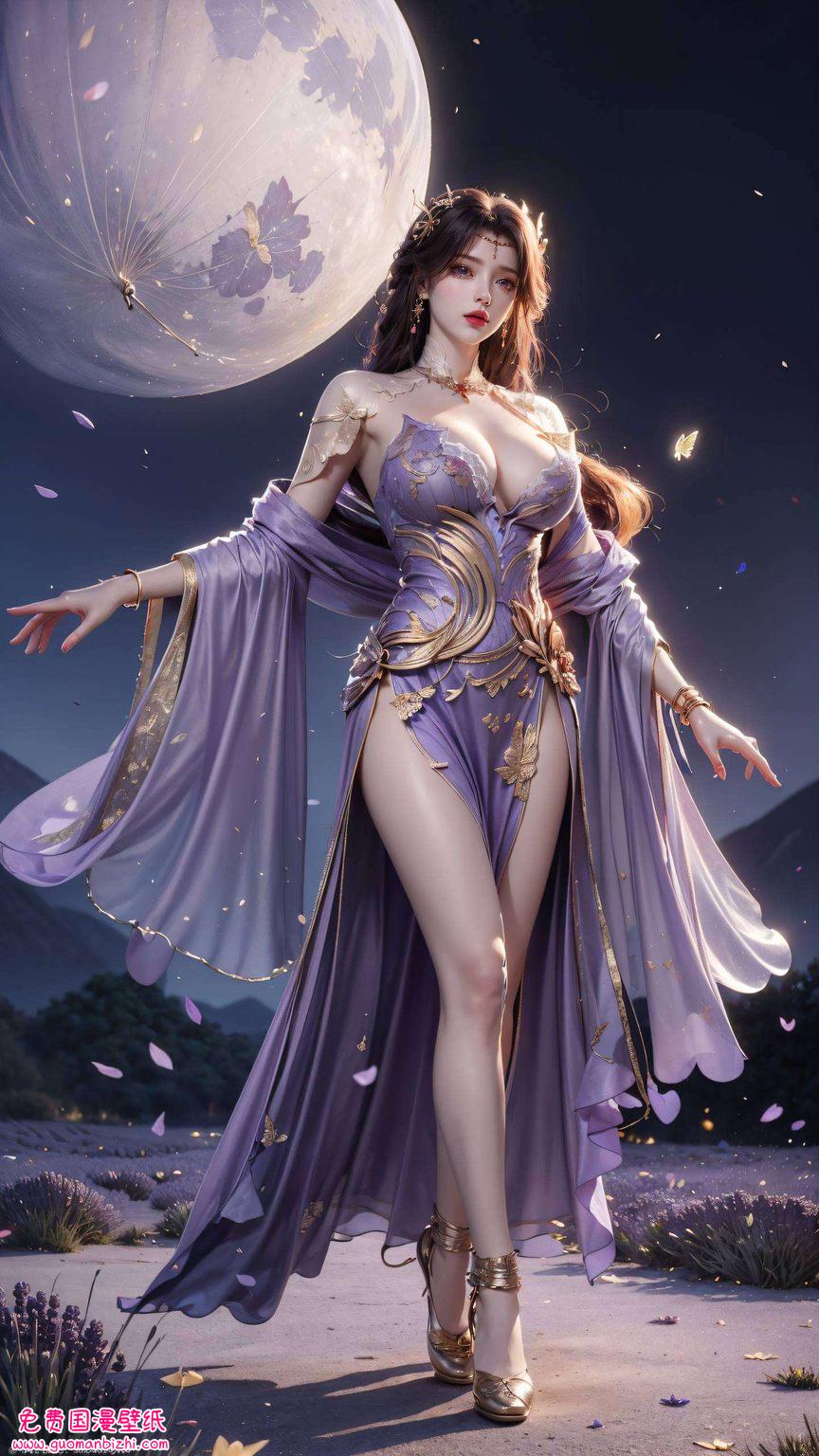 桌面云曦哭高清壁纸竖屏：AI壁纸素材，免费壁纸秀，Win10壁纸，古风漫画壁纸集。