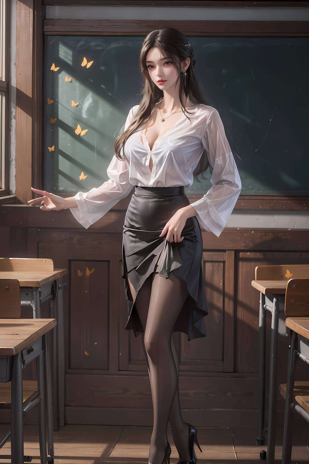 AI素材×游戏壁纸×iPad·ins风·李慕婉实况壁纸集