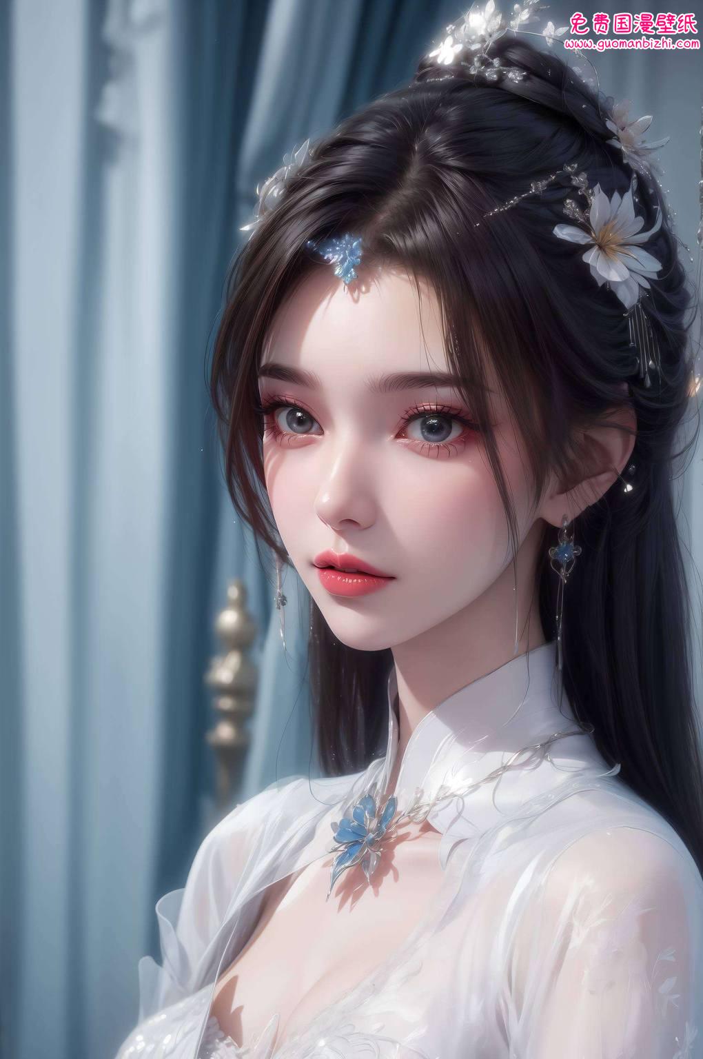 李慕婉屏保壁纸：古香古色婚纱，手机护眼之选。