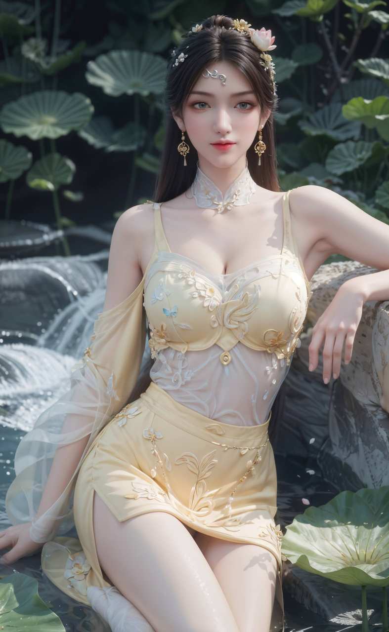 ai绘画模板:诛仙 壁纸灵感：金瓶儿