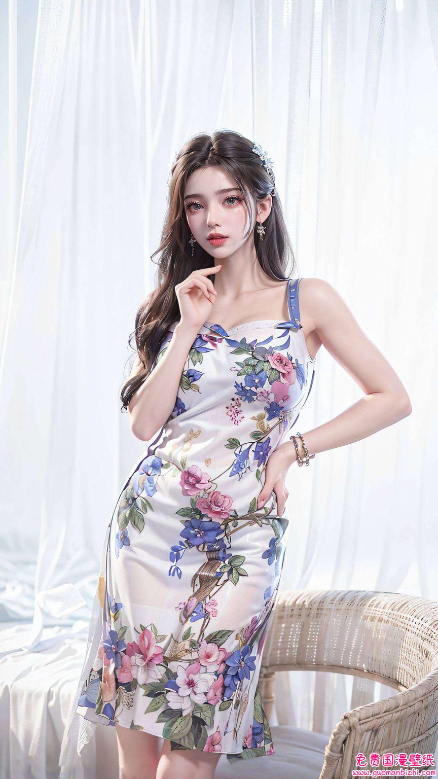 李慕婉超清壁纸：AI绘画生成作品，游戏壁纸与iPhone桌面背景集锦