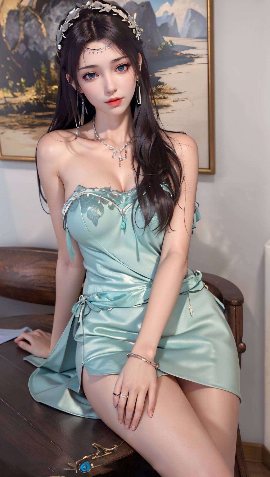 AI生成素材：动漫壁纸安卓专用，古香古色云韵超清4k竖屏图片集