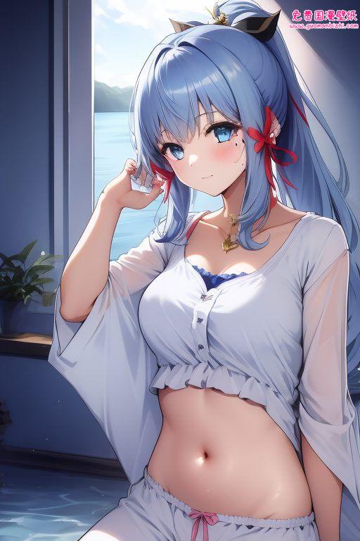 神里凌华木剑：AI动漫壁纸，iPhone桌面图片精选集