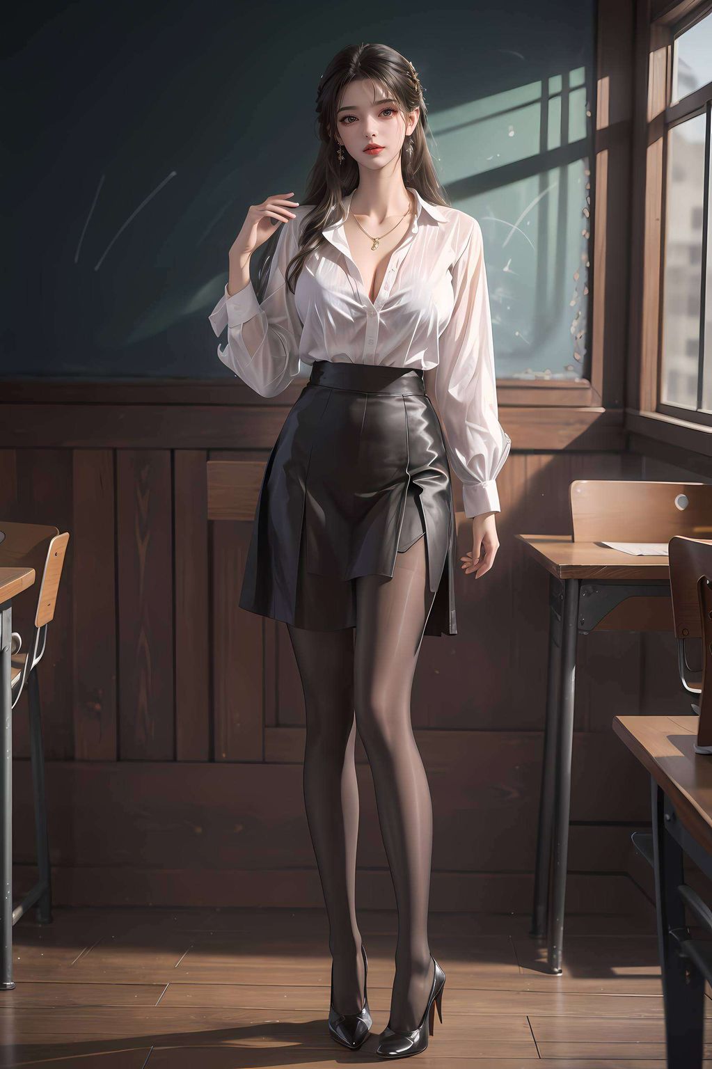 李慕婉重生：AI素材精细打造，平板动画壁纸角色重生动态