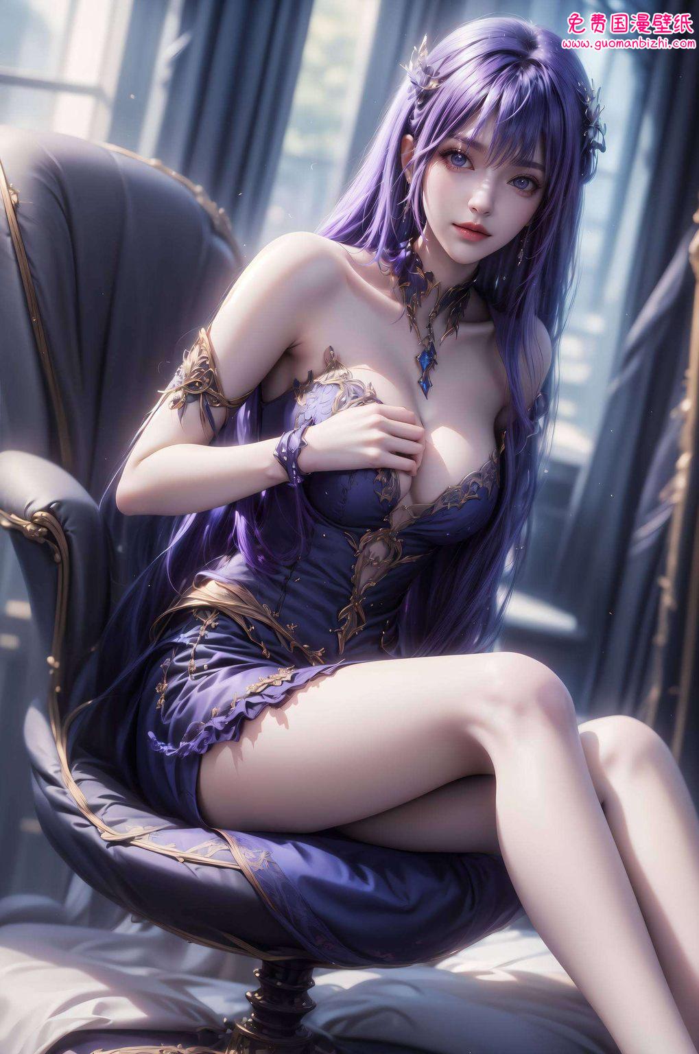 静态动漫壁纸：小舞圣采儿共舞，古风iPad壁纸IPAD