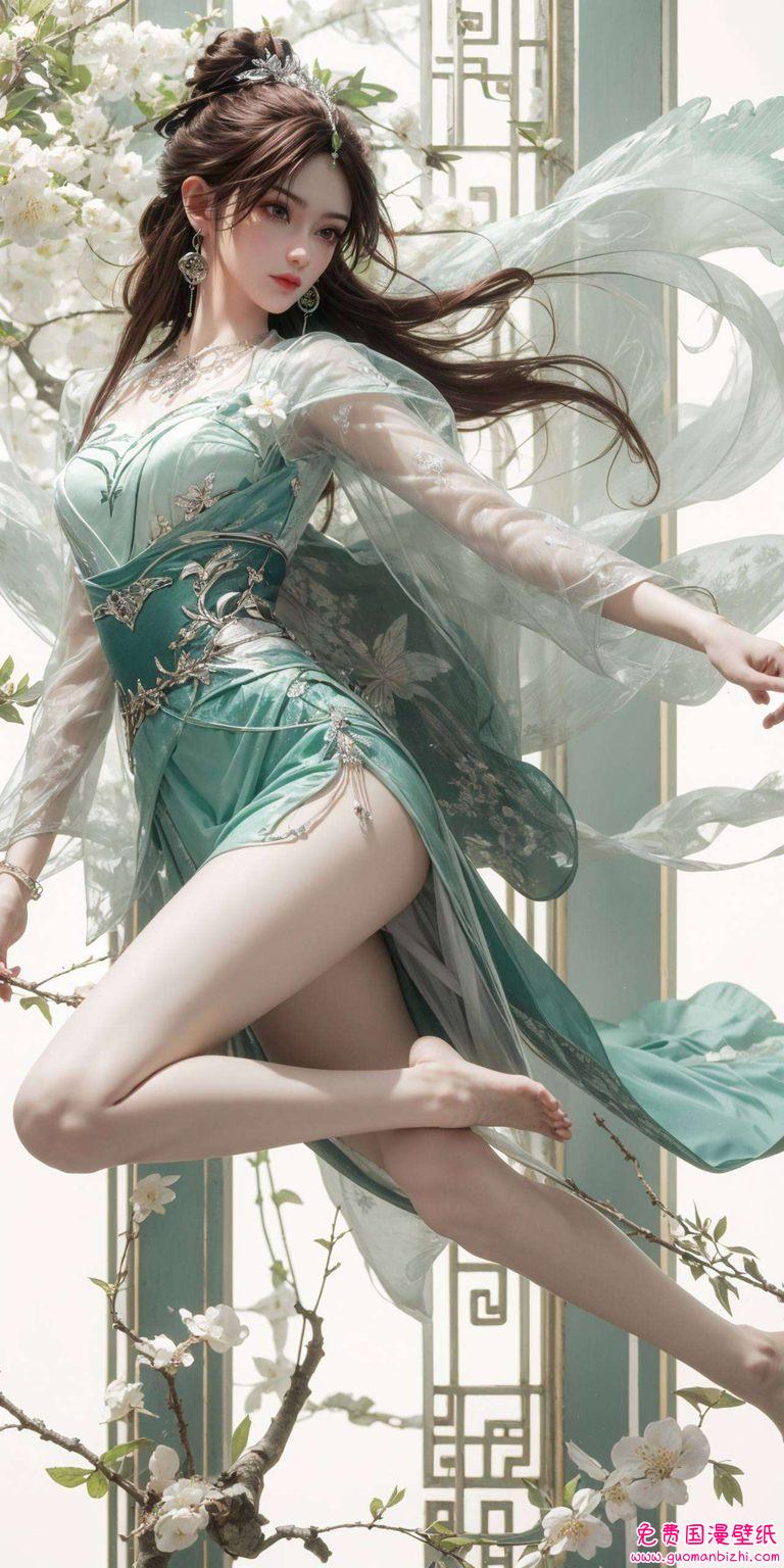 AI壁纸极简壁纸pc粉色：叶倾仙长腿壁纸集锦