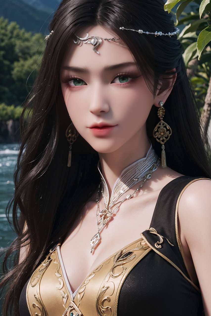 ai动漫壁纸:金瓶儿绘画配色素材分享