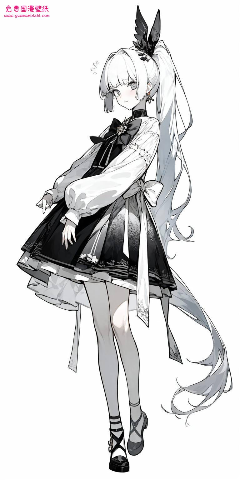 AI生成神里凌华黑丝壁纸，免费高清，安卓唯美手机壁纸秀