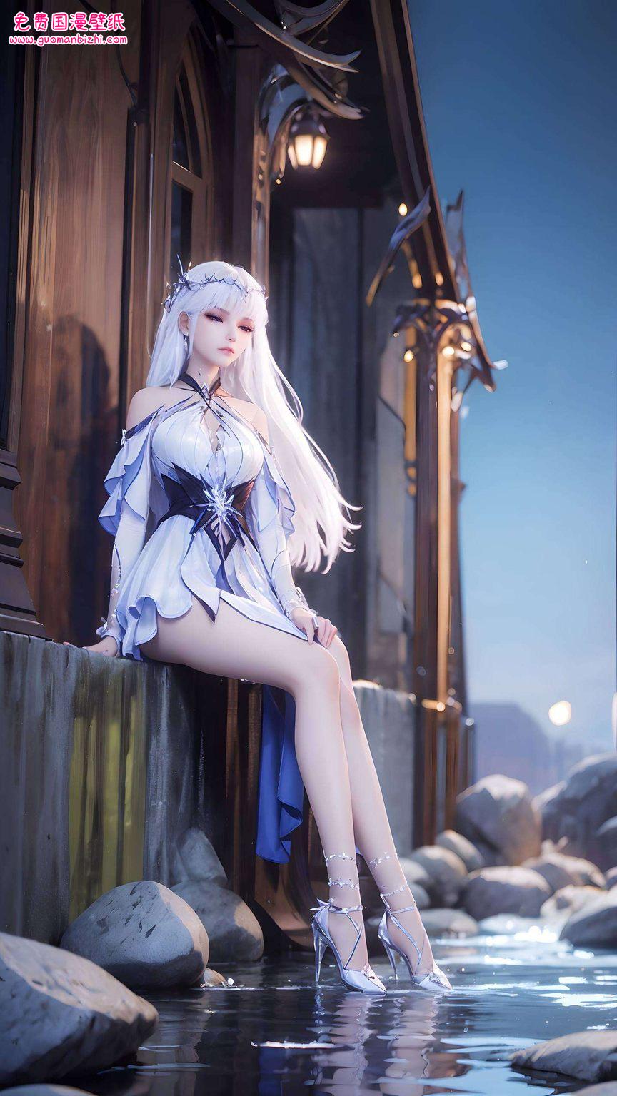 圣采儿：AI图例完美像素，高清竖屏iPad古风漫画壁纸集