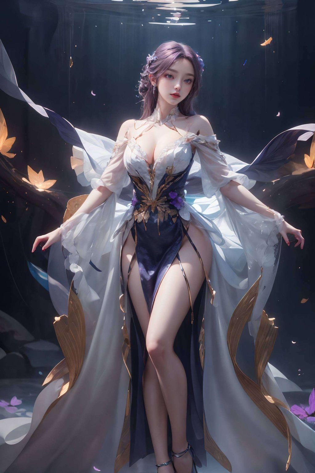 站上云曦新建模图片壁纸图文，探索AI绘画的魅力，免费下载电脑古风漫画壁纸。