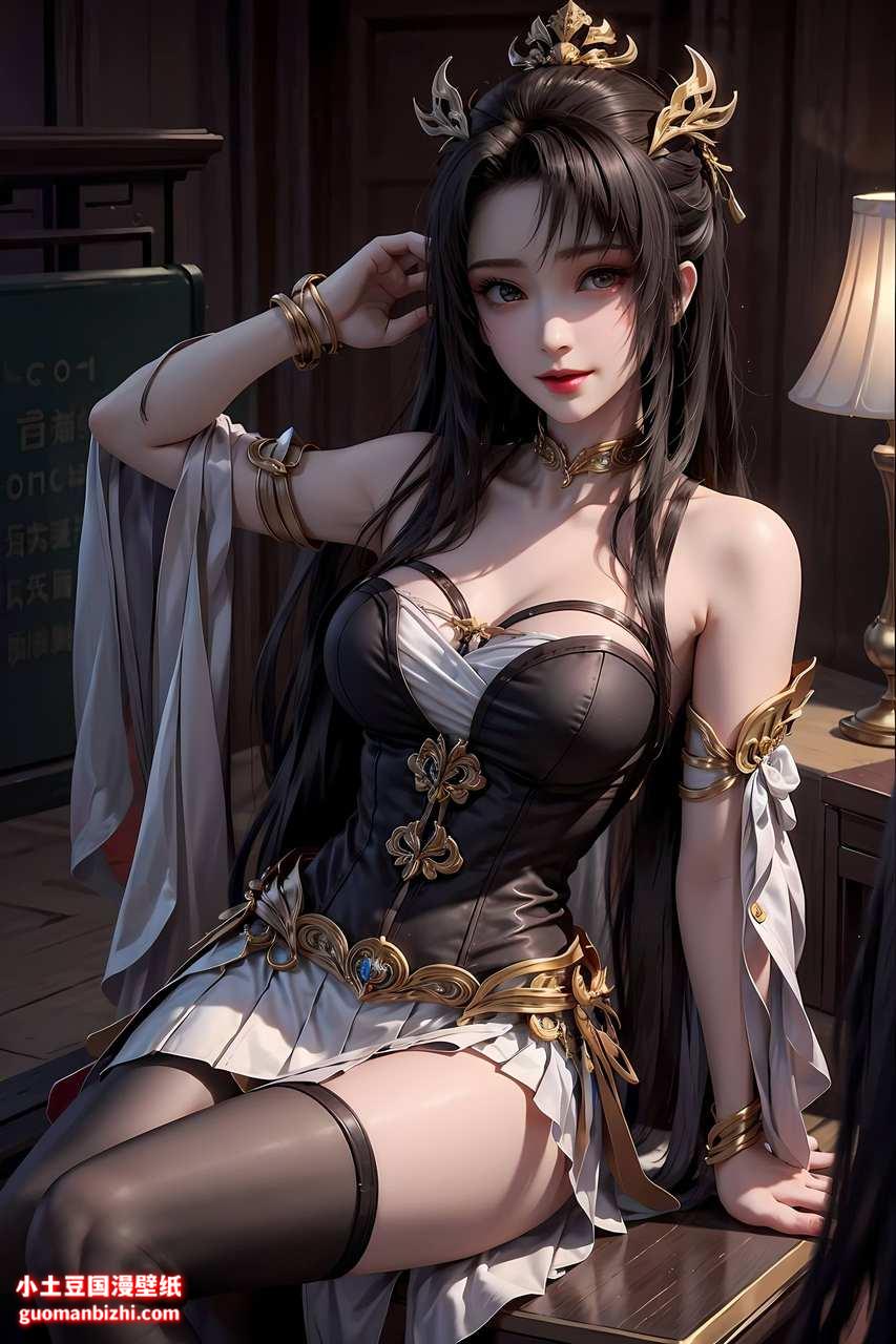 ai绘画素材:天狐仙子：想听我的故事吗？