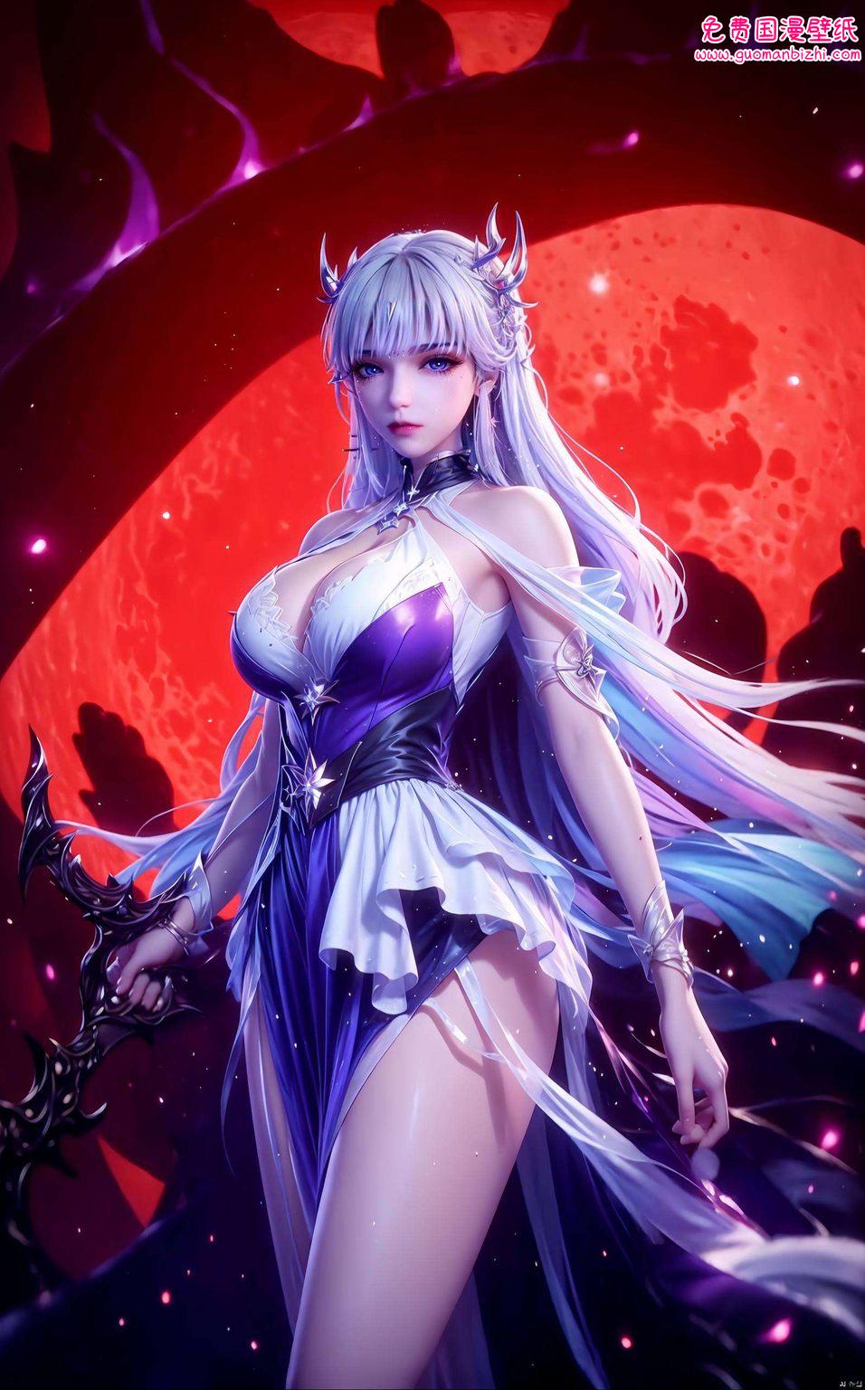 圣采儿超燃动态壁纸：AI图片模型免费壁纸分享，苹果古风盛宴