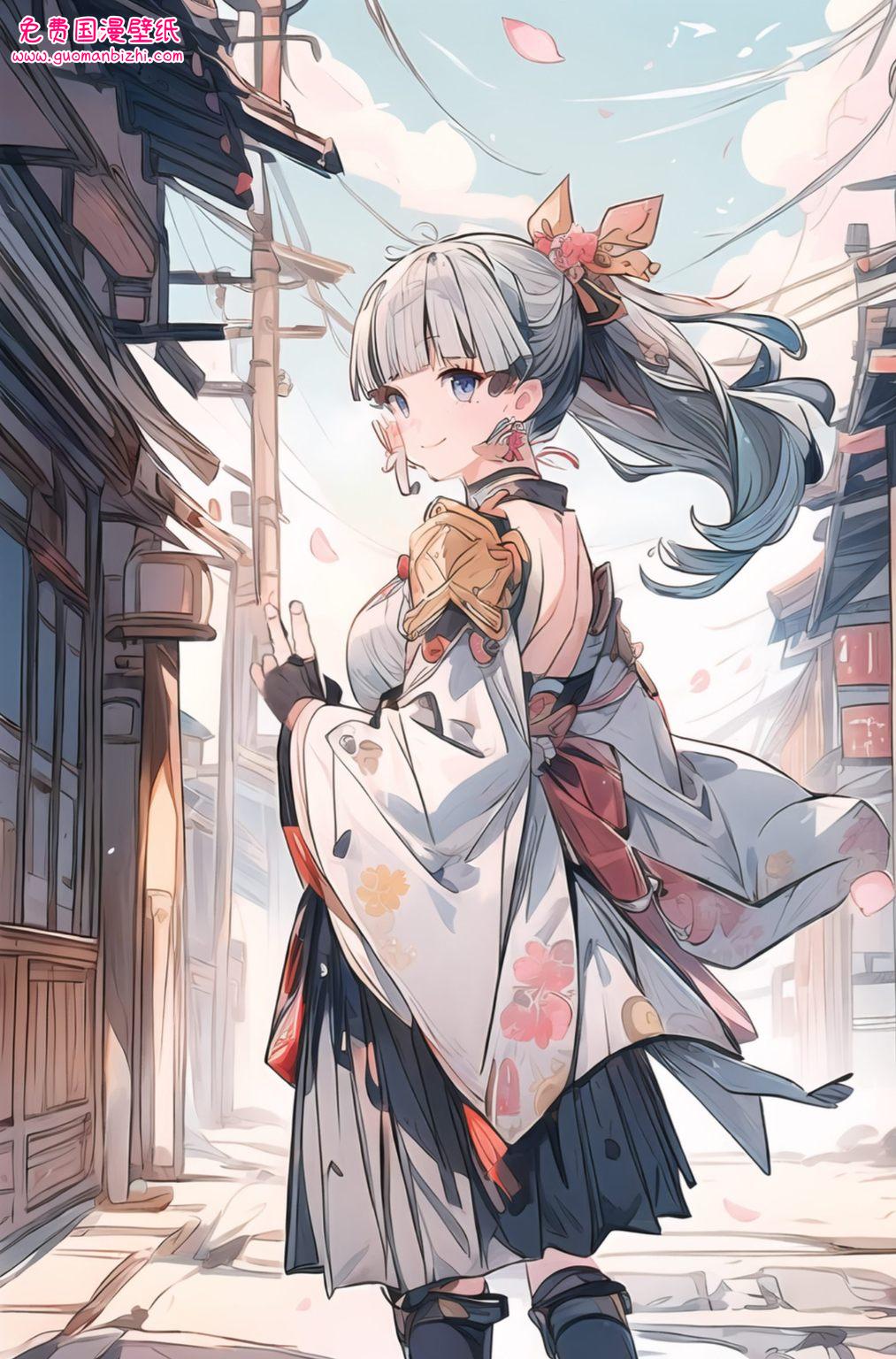 女生壁纸免费秀：神里凌华精美壁纸，PC古风盛宴