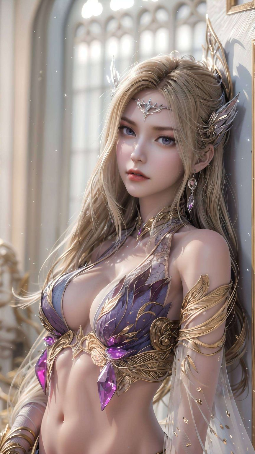 千仞雪六翼天使：AI角色AIGC免费壁纸秀，安卓桌面装饰图集