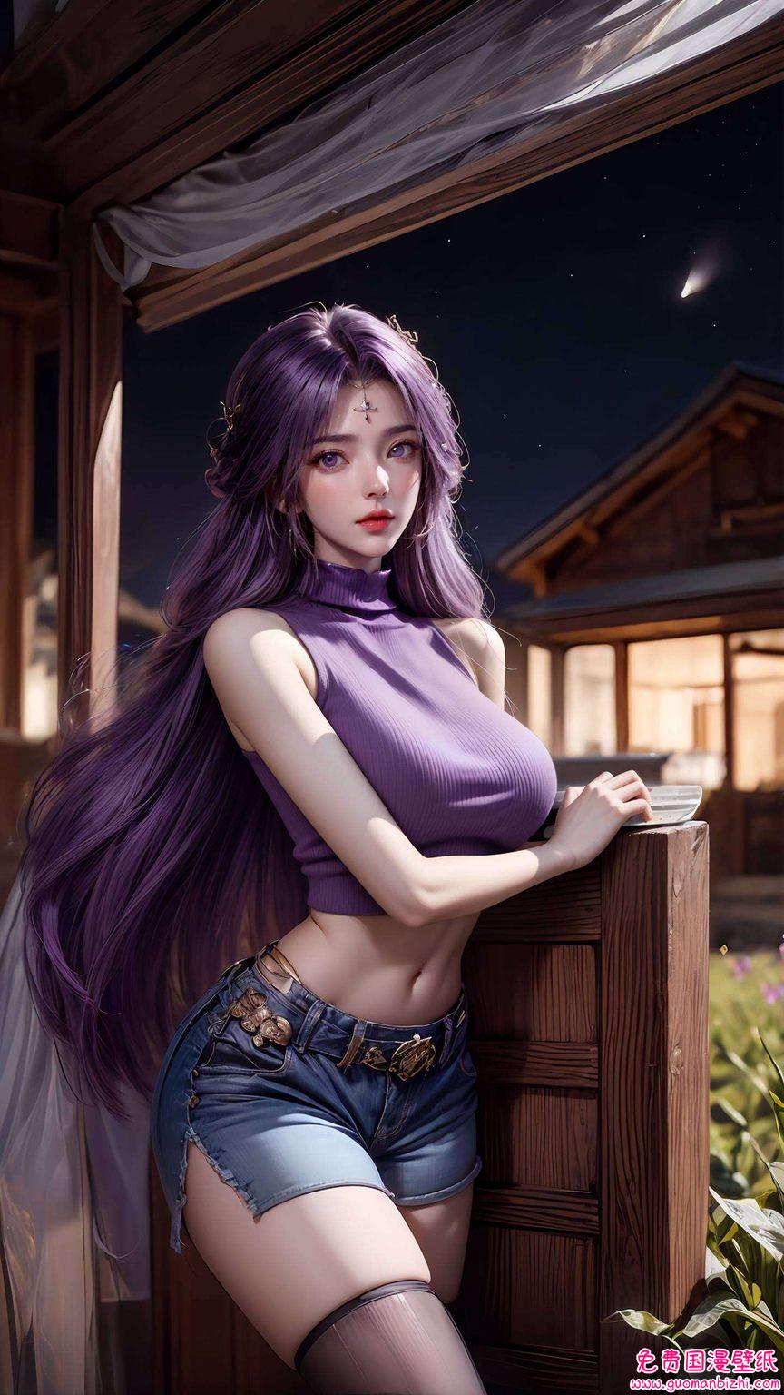 AI生成二次元壁纸，云曦风华，iPad桌面壁纸完美呈现