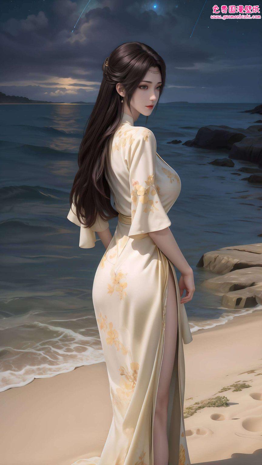 AI素材动漫壁纸：萧炎云韵对视，电脑桌面壁纸的艺术盛宴