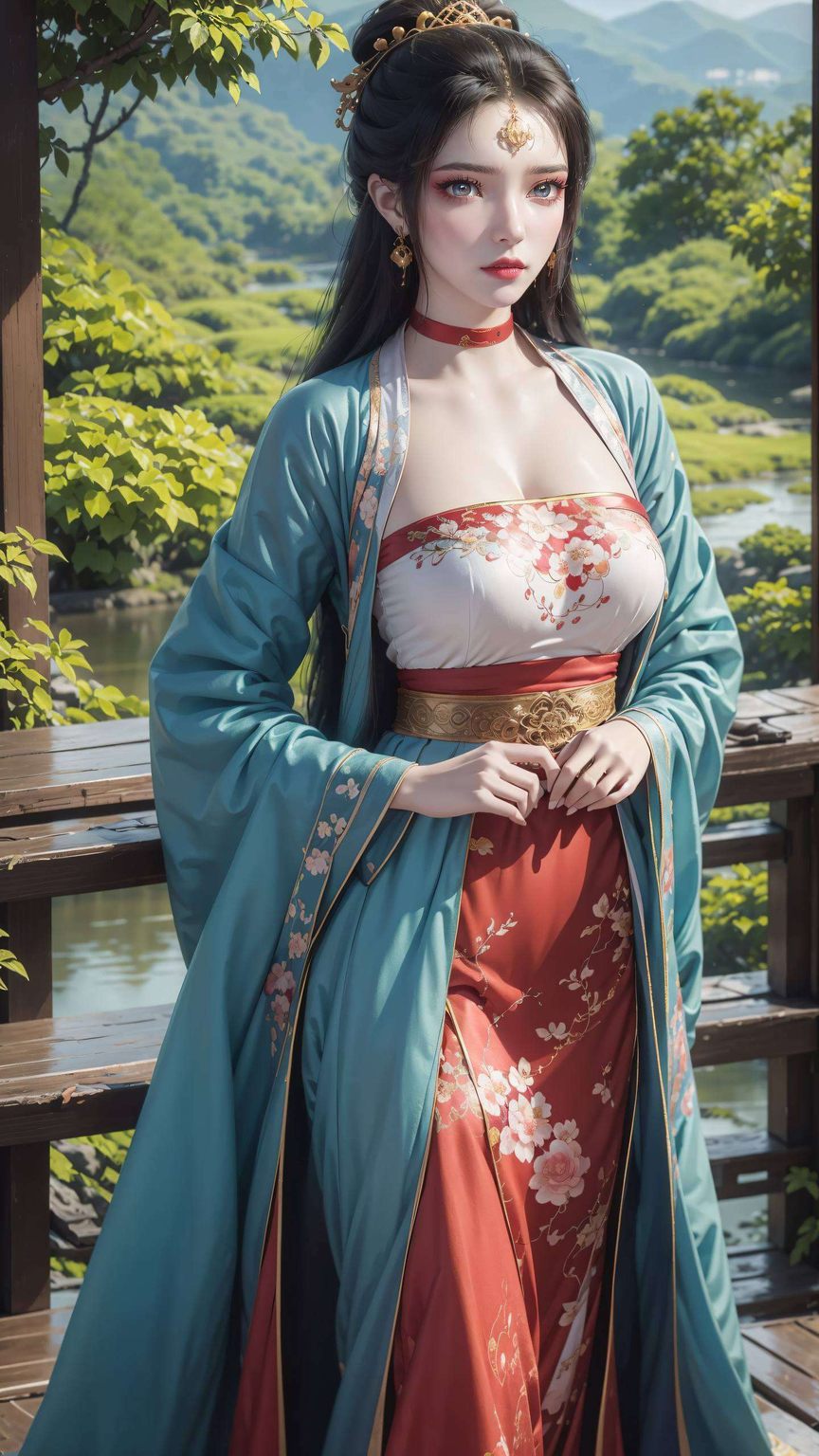 古韵流转：AIGC完美像素，平板古风仙逆墨云辫子壁纸集