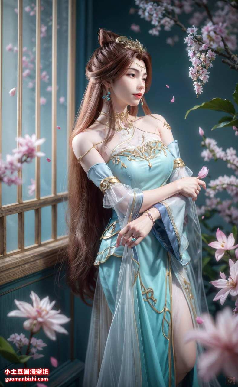 ai动漫壁纸:苏灵韵绘画配色素材分享