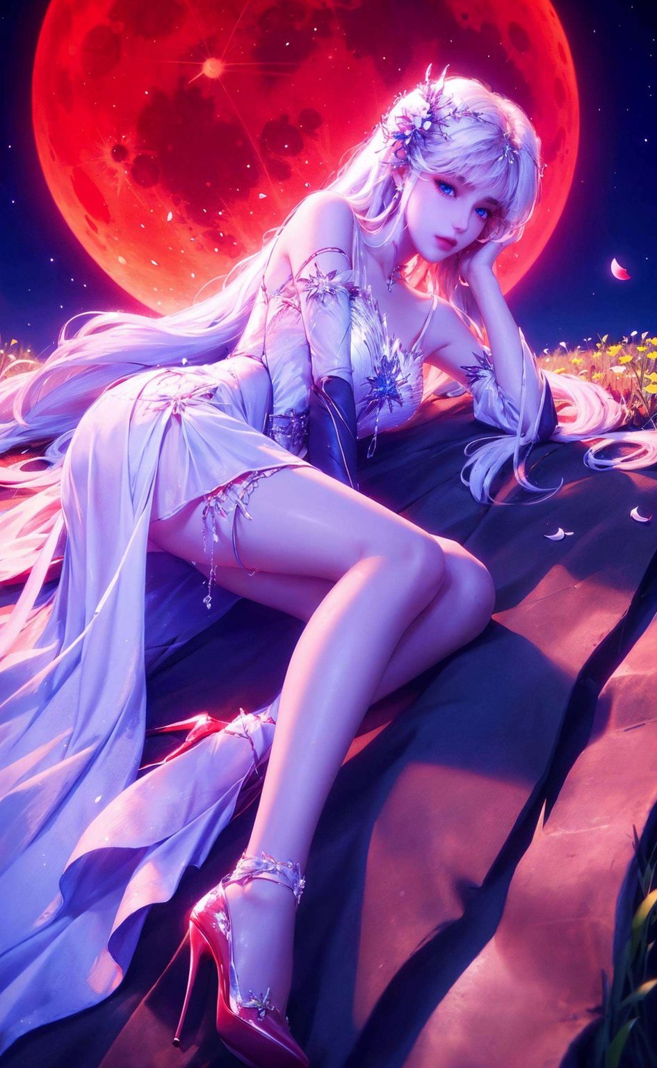 圣采儿4K实况，AI图片二次元壁纸，手机桌面背景精选集