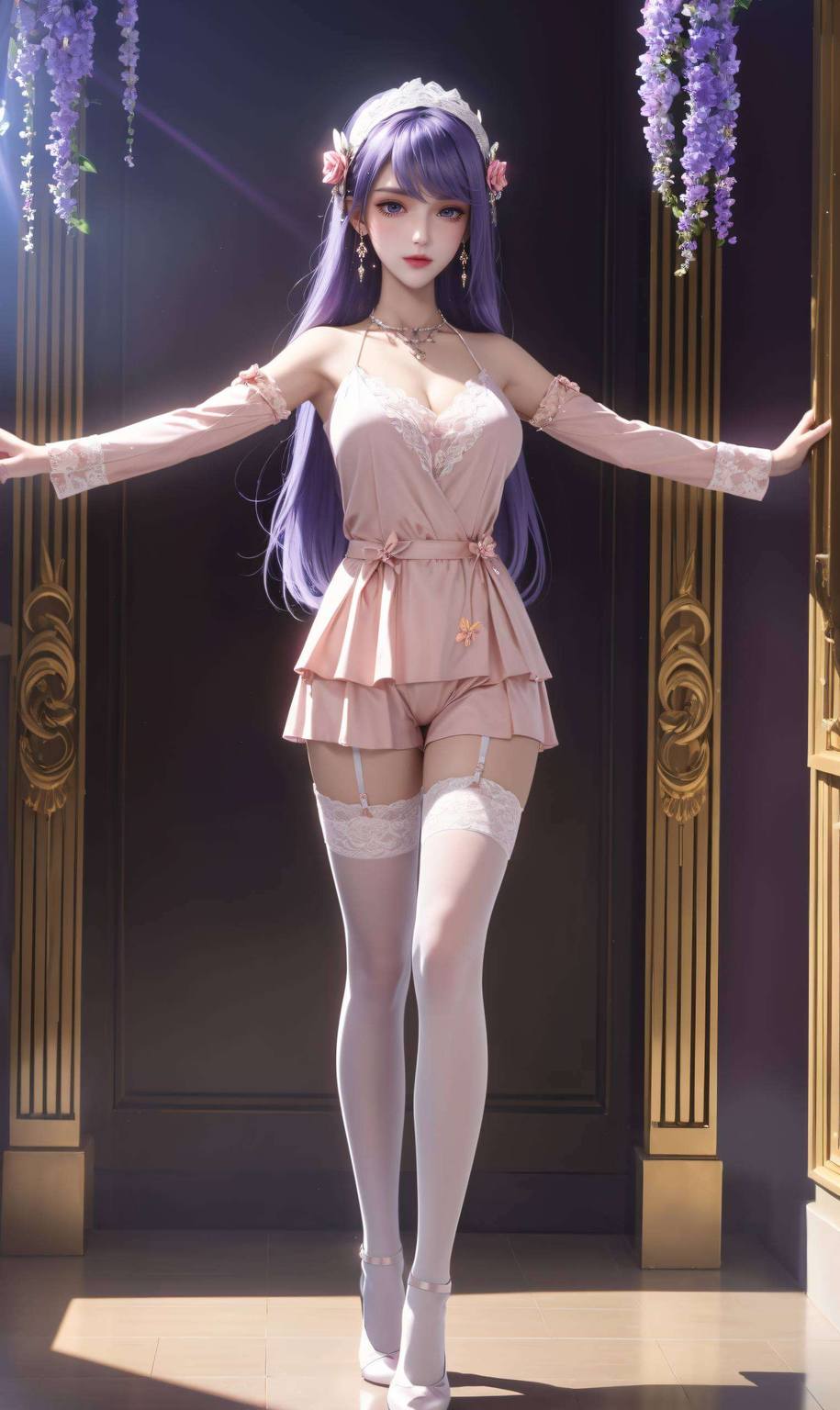 圣采儿黑白线条图片——AI壁纸免费下载，平板锁屏专用壁纸集