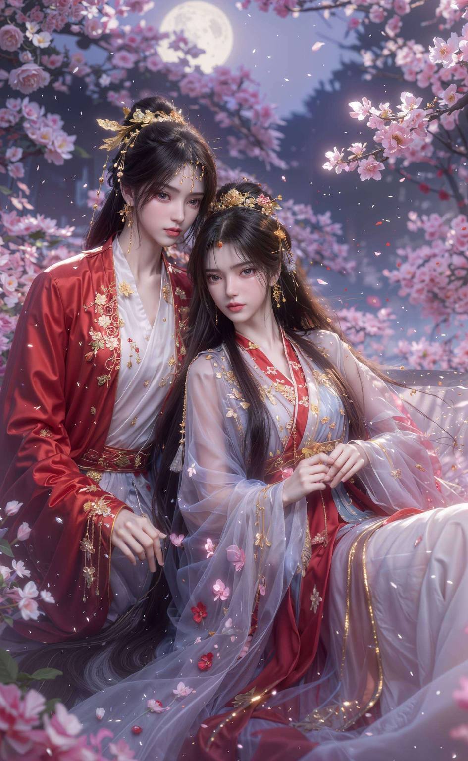 李慕婉国漫高清壁纸：AI生成壁纸，精细角色，苹果炫彩壁纸集