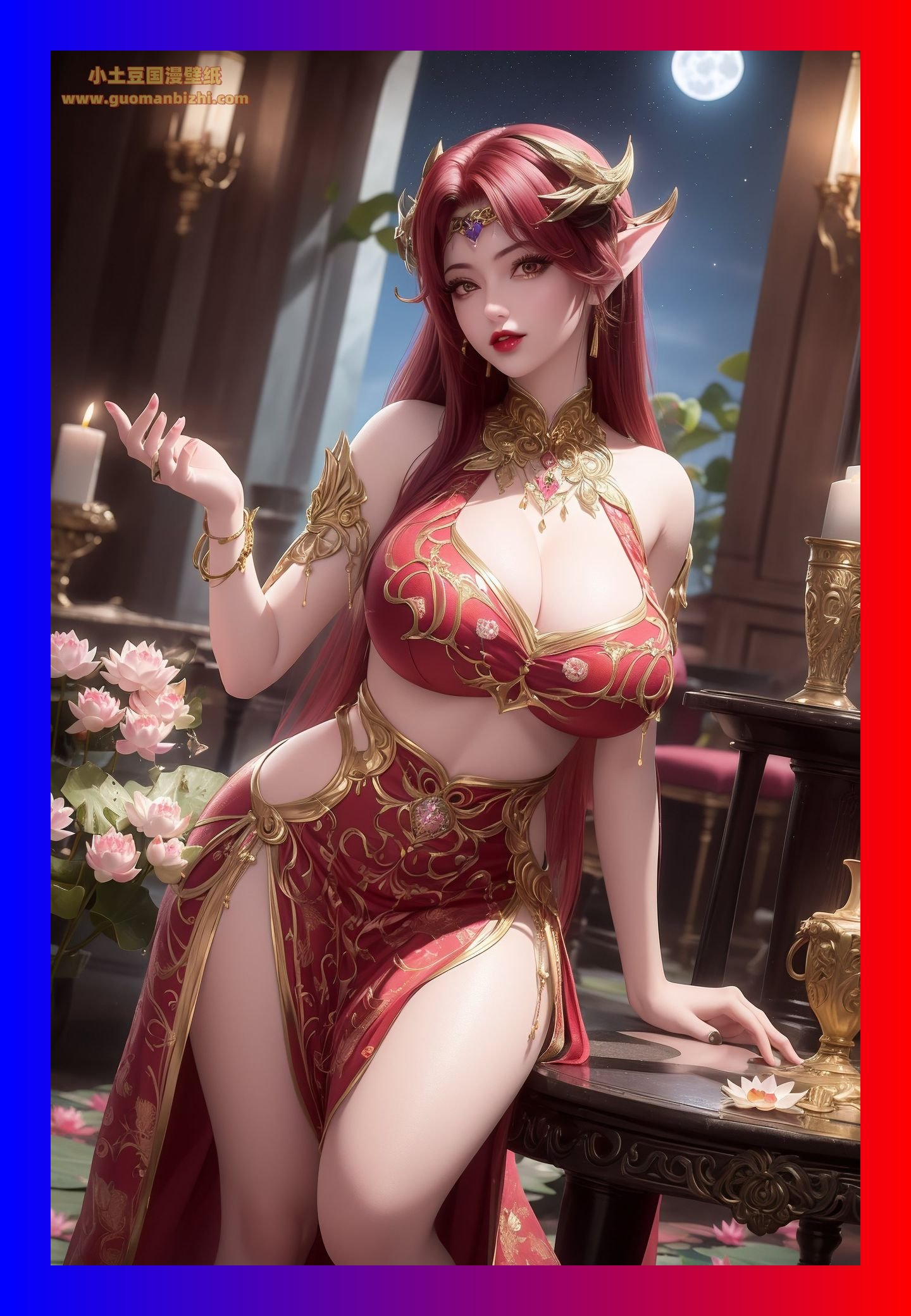 优秀的ai素材百炼成神妖夜高质量4k壁纸打包