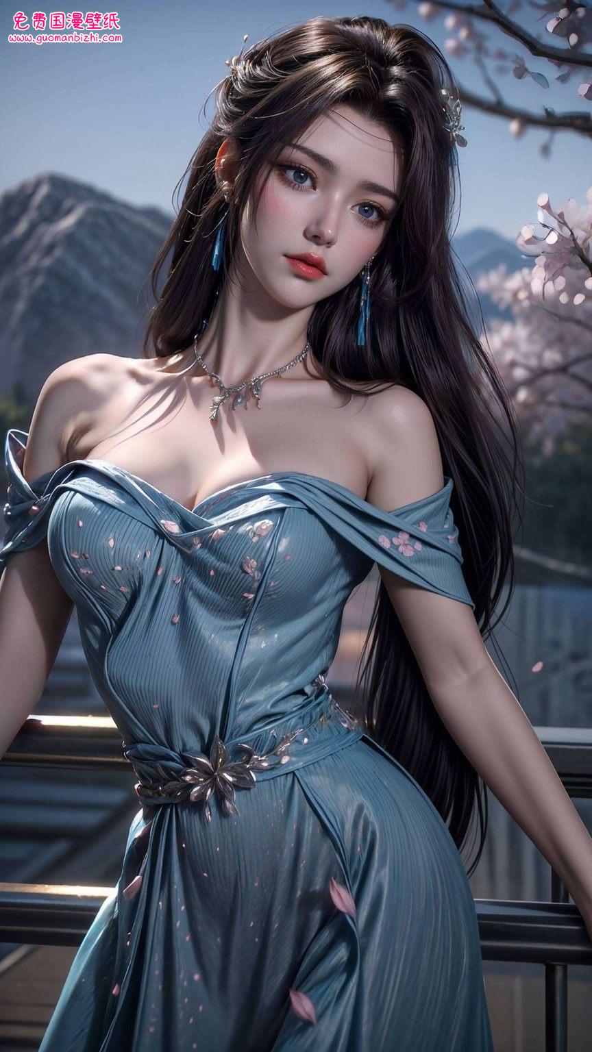 云韵全身高清壁纸集：AI绘画素材，简约PC壁纸免费合集