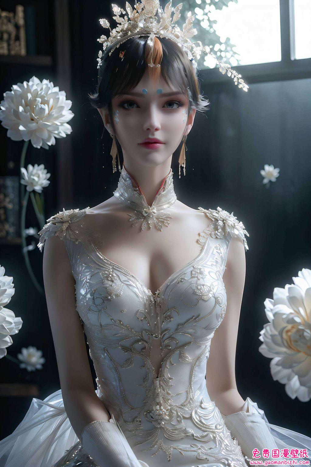 凤清儿AI动漫人物AIGC护眼壁纸，手机背景图片高清精选集