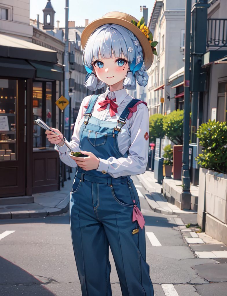 神里凌华现代装风采：AI素材精细打造，角色平板锁屏壁纸集