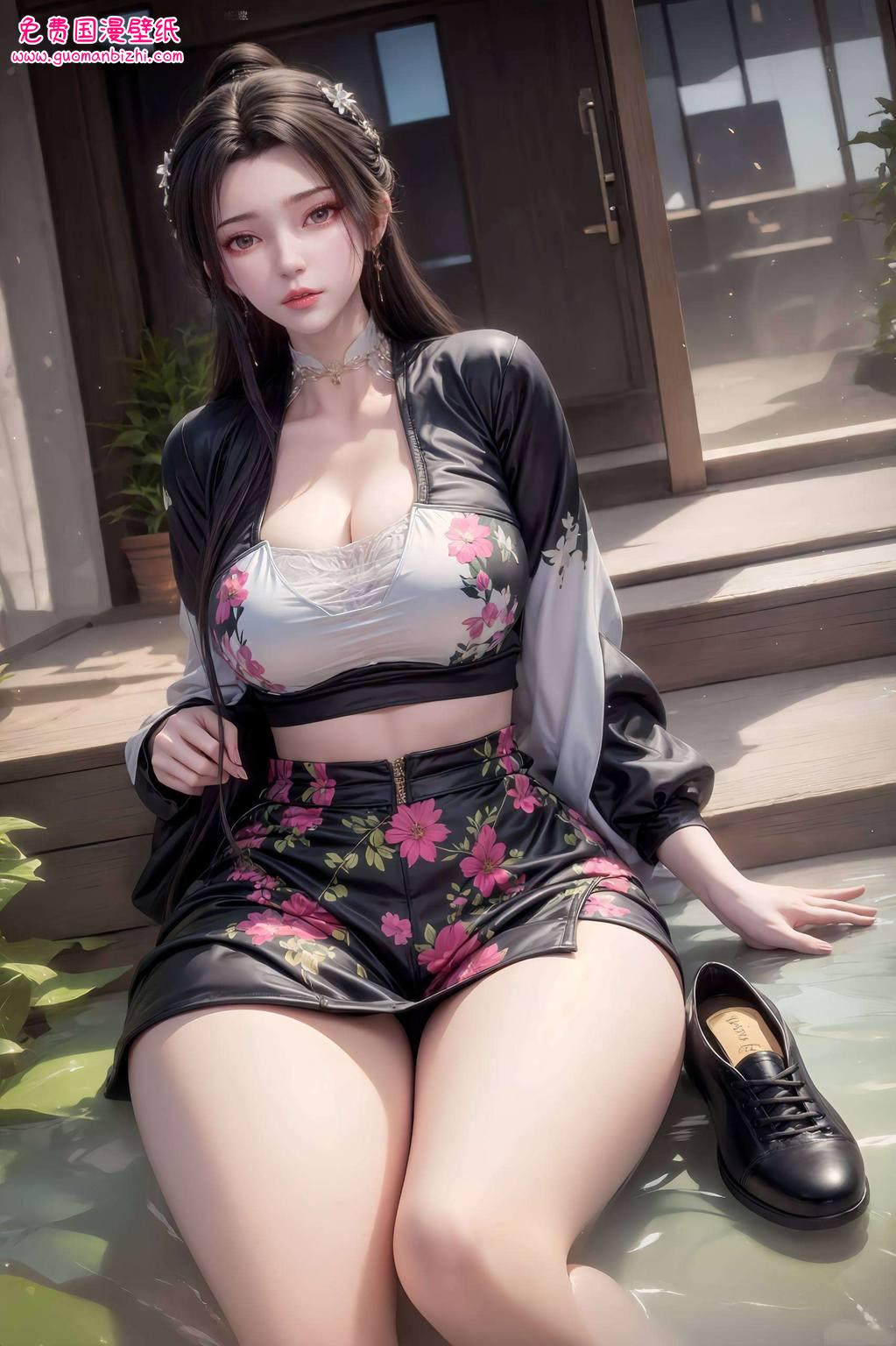 李慕婉渐变——AI绘画护眼壁纸，电脑宽屏壁纸精选集