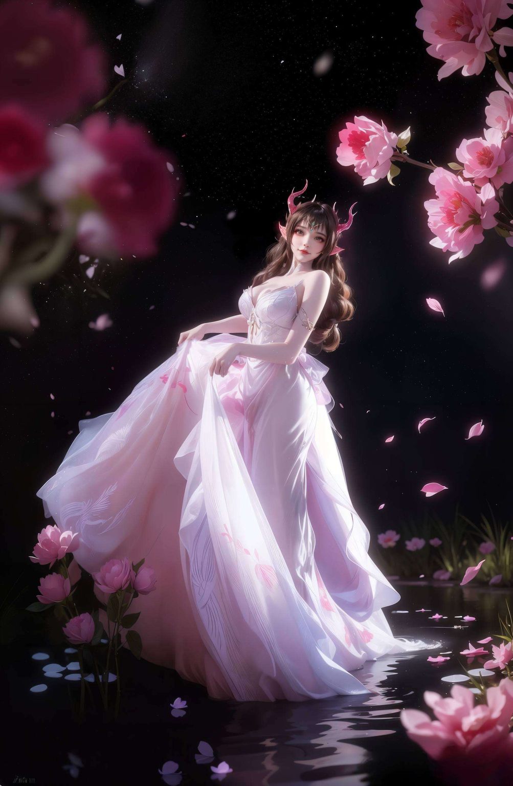 AI创造AIGC二次元壁纸，云落风起手机桌面壁纸集