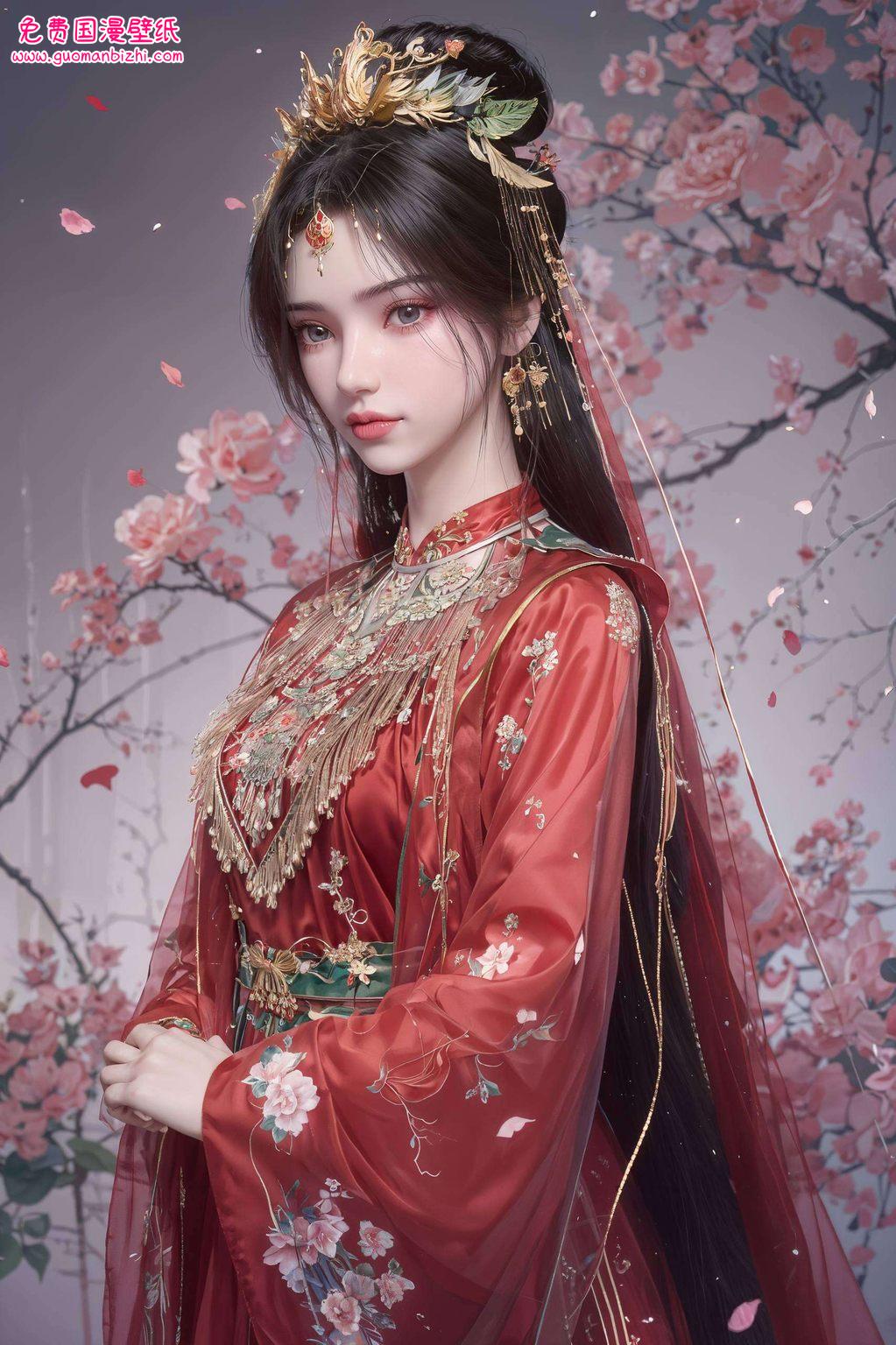 仙逆李慕婉新娘篇——AI动漫人物免费壁纸，PC宽屏壁纸分享