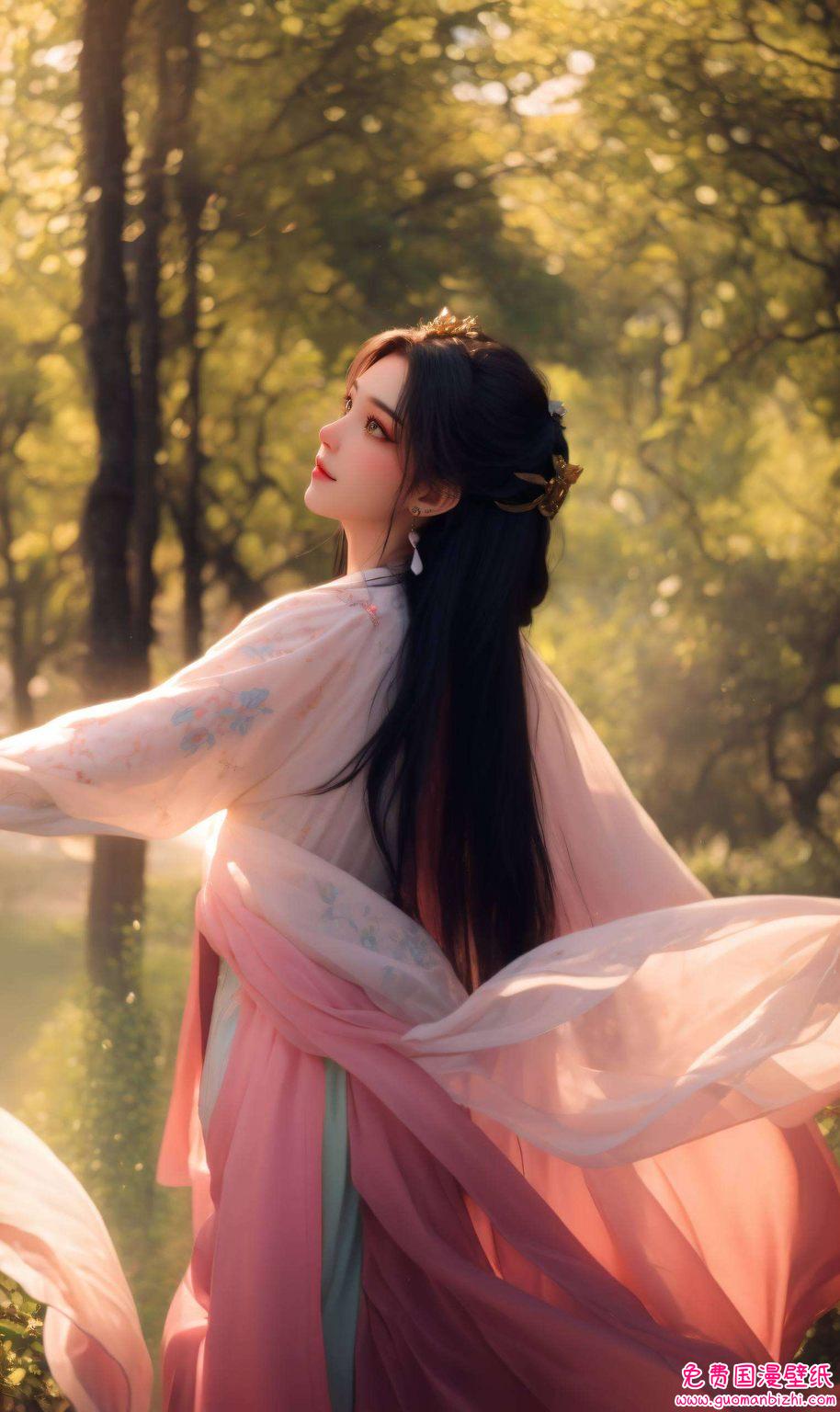 南宫夕儿全身壁纸，AI生成极简苹果艺术，超清晰壁纸盛宴。