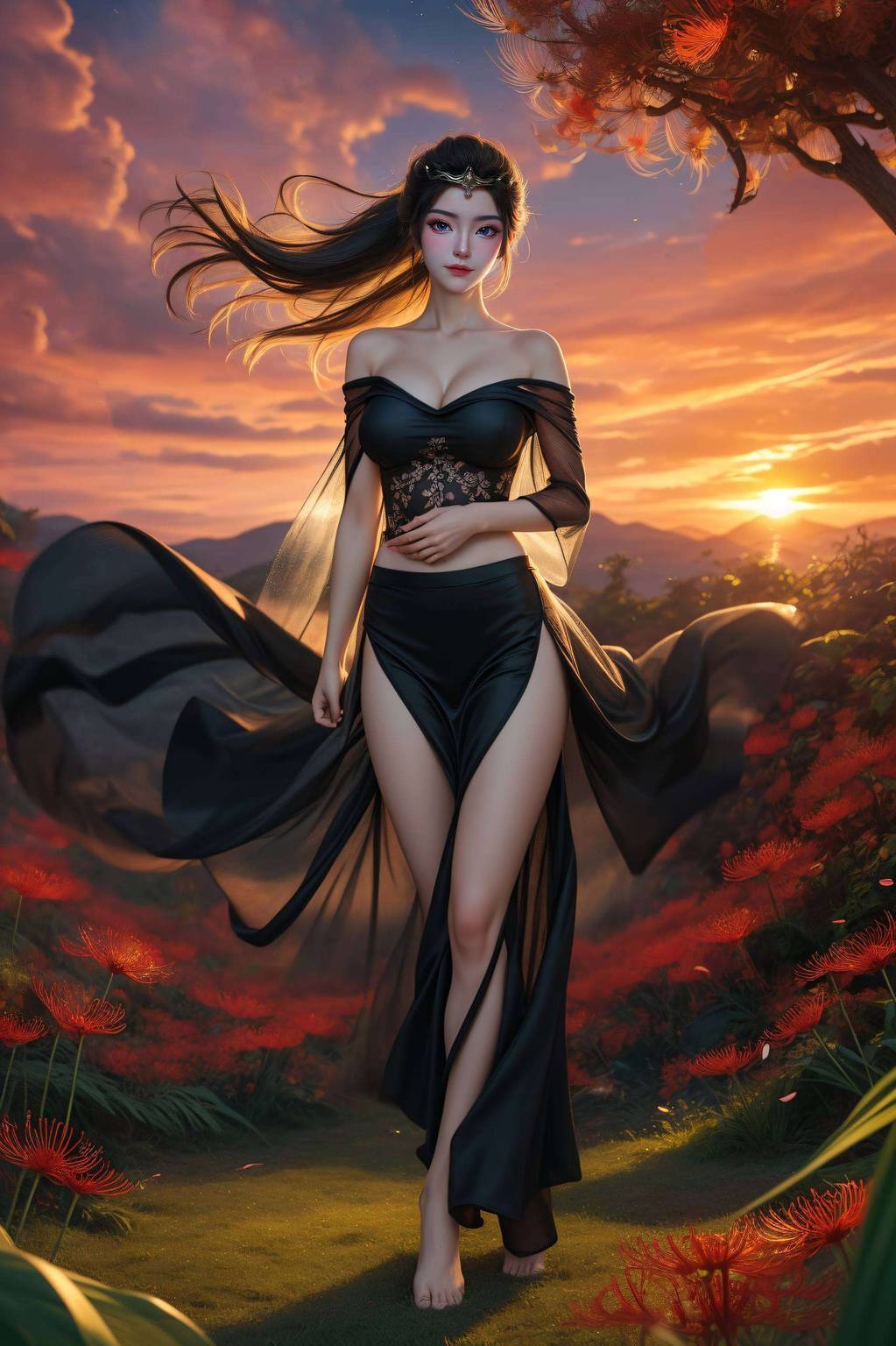 动漫元瑶高清壁纸集：AIGC素材，极简风格，Win10桌面装饰图精选