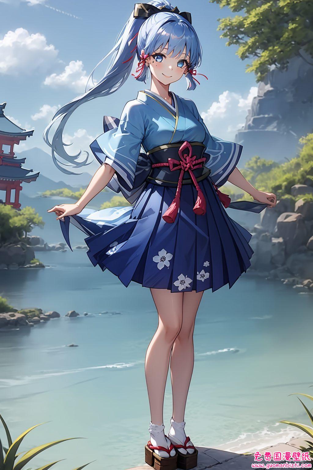 神里凌华现代装风采：AI素材精细打造，角色平板锁屏壁纸集