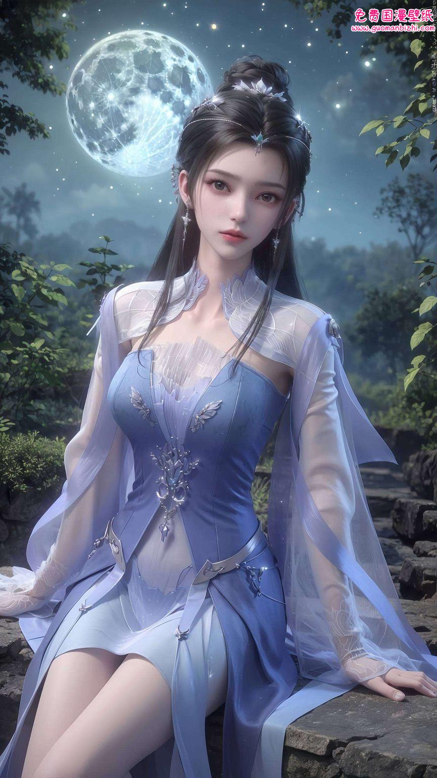 仙逆动漫李慕婉：AI图例免费壁纸下载，苹果古风美学盛宴