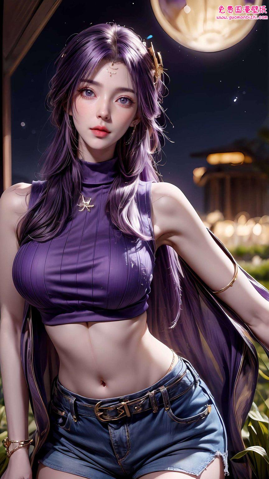 云曦回头高清壁纸——AI生成护眼苹果宽屏壁纸集