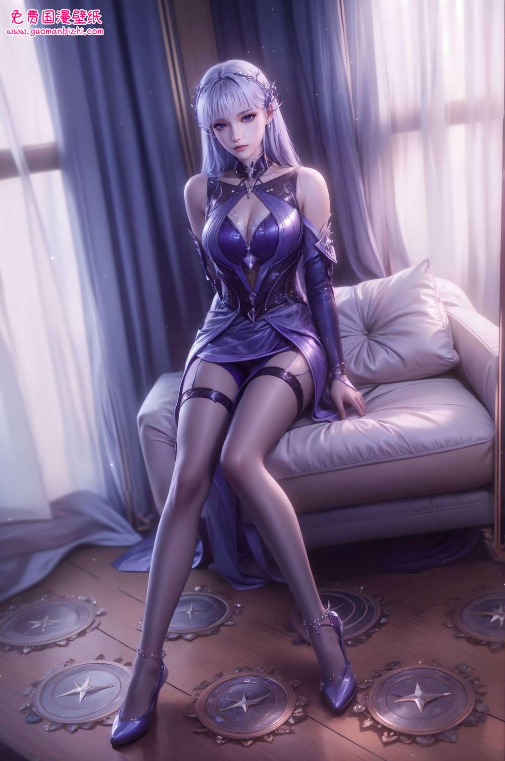 龙皓晨与圣采儿：AI生成游戏壁纸，锁屏壁纸经典集锦。