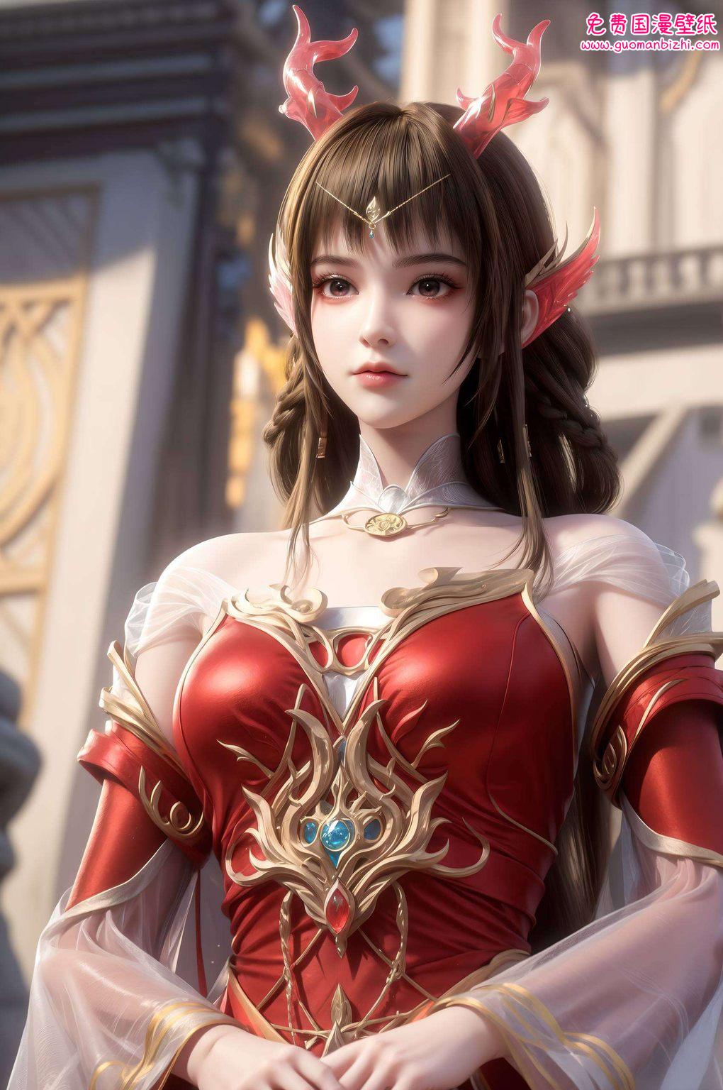 云落全身高清，AI绘画AIGC极简风，Win10壁纸桌面美学呈现