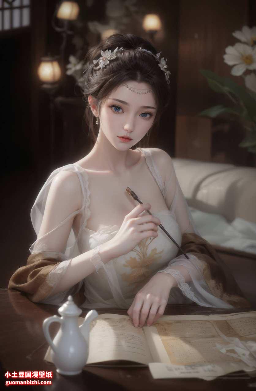 ai二次元壁纸:云韵绘画饰品素材分享