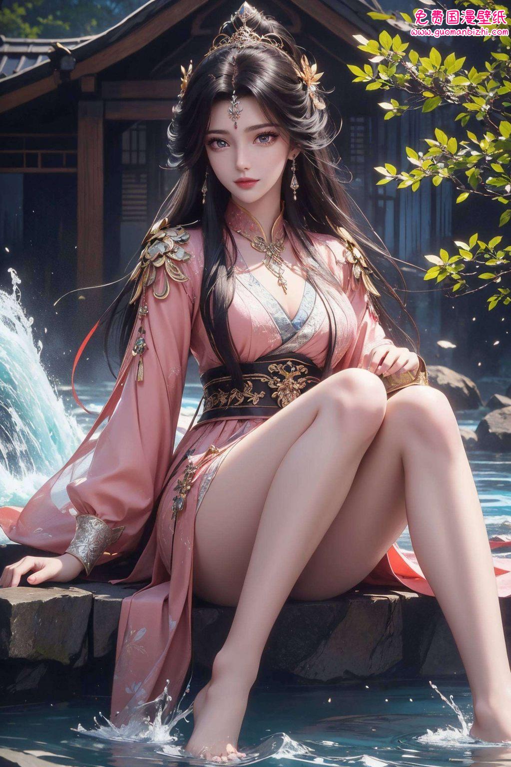 AI壁纸AIGC免费壁纸合集——iPhone专属古香古色仙逆周紫虹大长腿女装壁纸